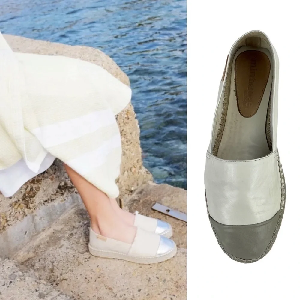 ANTHROPOLOGIE MINT & ROSE PORTOFINO LEATHER JUTE WRAP ESPADRILLE PLATFORMS